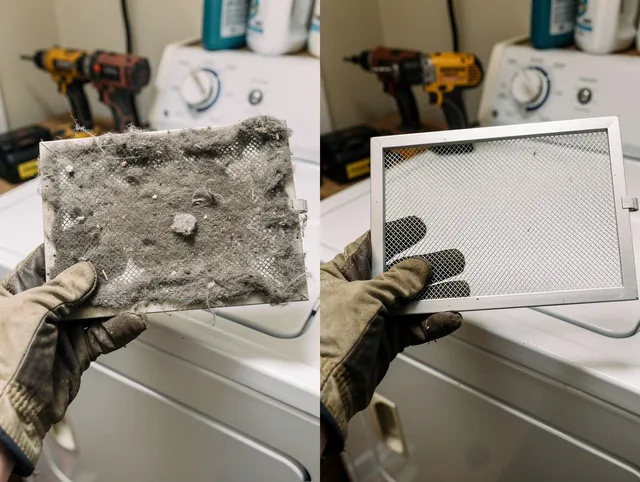 Professional lint trap cleaning by Swampscott Dryer Vent Cleaning in Swampscott